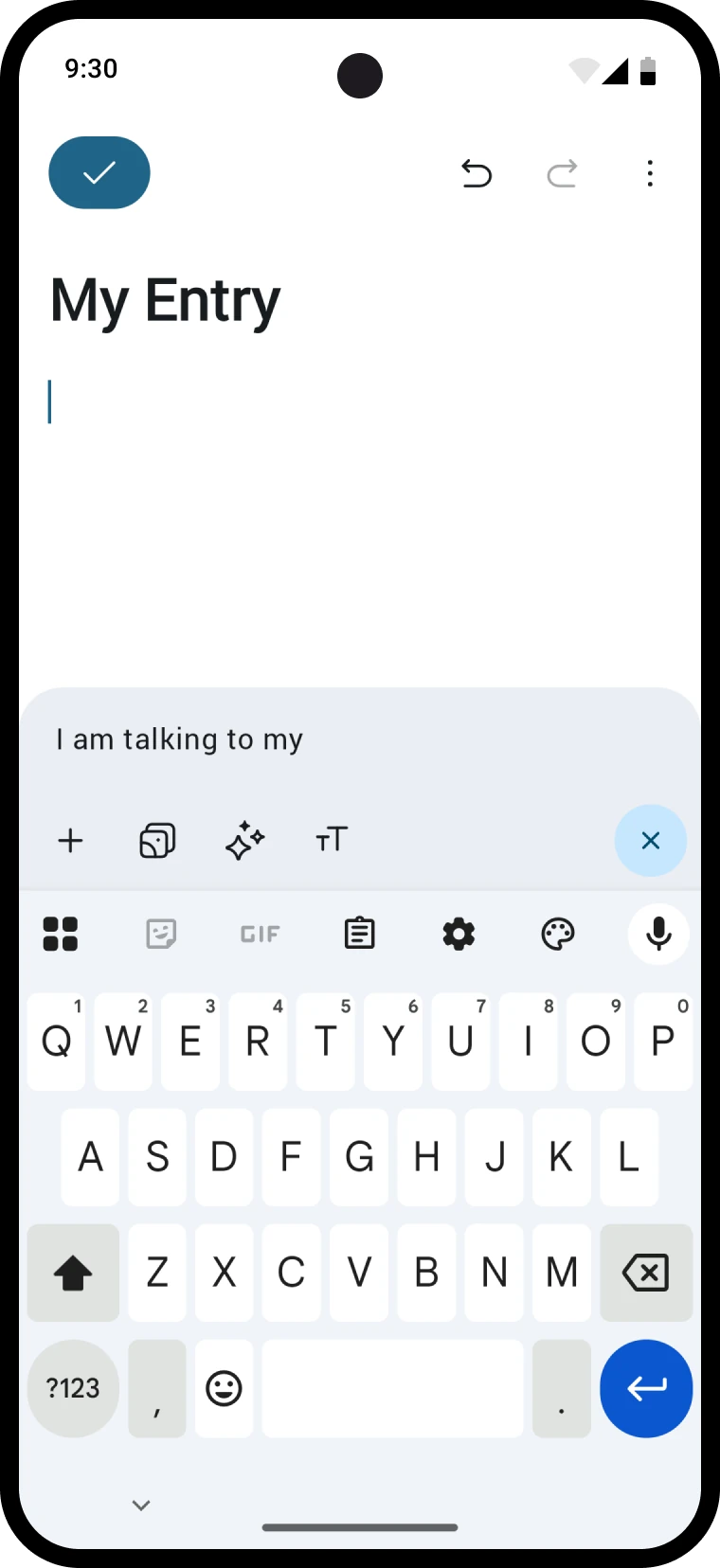 Voice mode in the editor